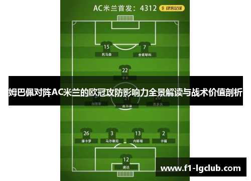 姆巴佩对阵AC米兰的欧冠攻防影响力全景解读与战术价值剖析 姆巴佩对阵AC米兰的欧冠攻防影响力全景解读与战术价值剖析